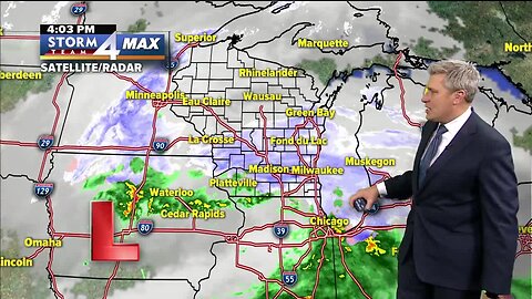 Messy weather on the way for Monday evening