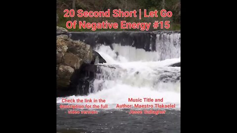 20 Second Short Of Let Go Of Negative Energy | #meditation #shorts #shortsvideo #waterfall #15