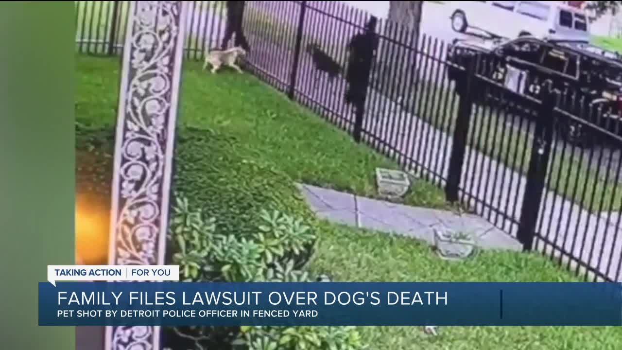 Detroit woman files lawsuit over dog's death