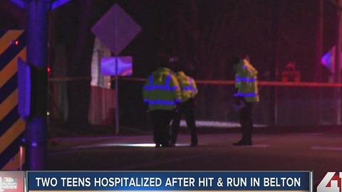 2 teens hospitalized after hit-and-run in Belton