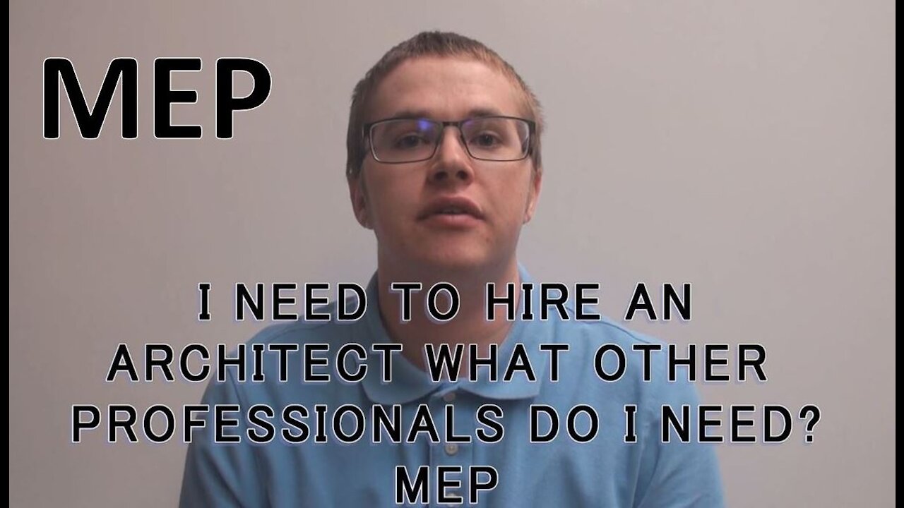 I Need to Hire an Architect What Other Professionals Do I Need: Mechanical, Electrical, and Plumbing