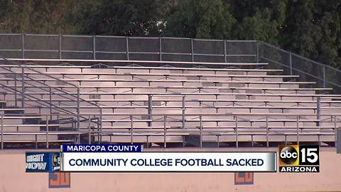 Maricopa County community college football program ended