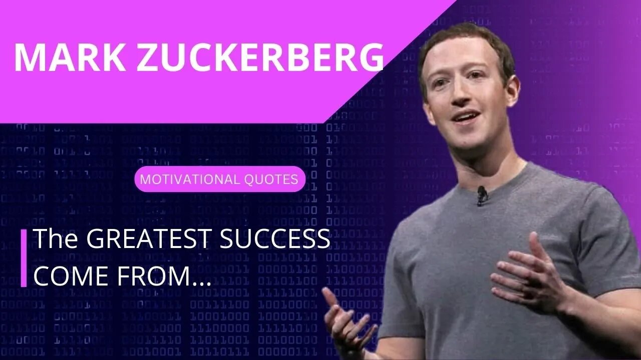 MARK ZUCKERBERG MOTIVATIONAL VIDEO #motivation #quotes #markzuckerbergquotes