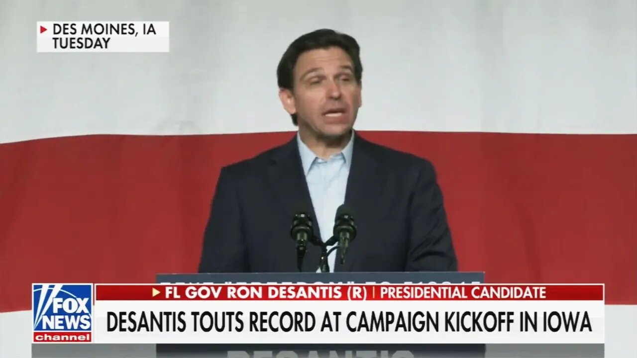 DeSantis trying to give even more insane speeches than Trump