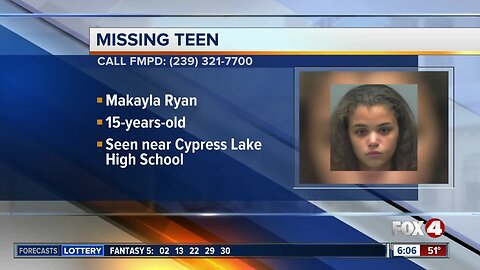 Fort Myers 15-year-old Makayla Ryan reported missing