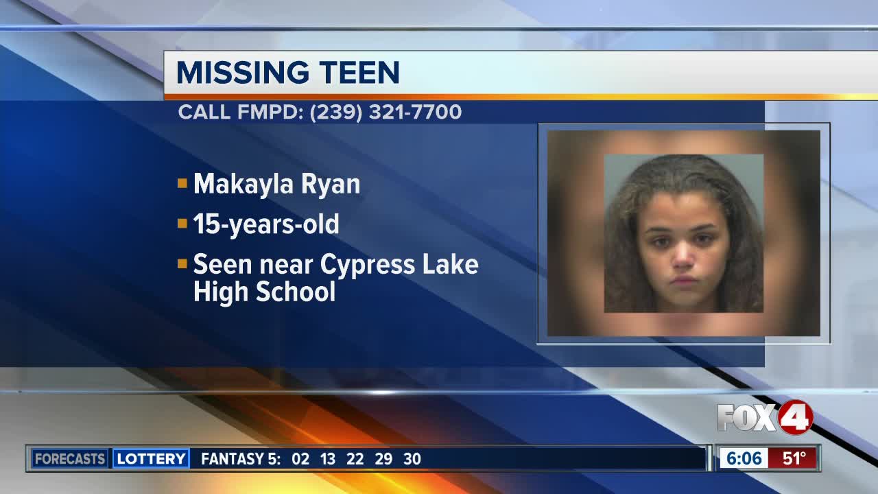 Fort Myers 15-year-old Makayla Ryan reported missing