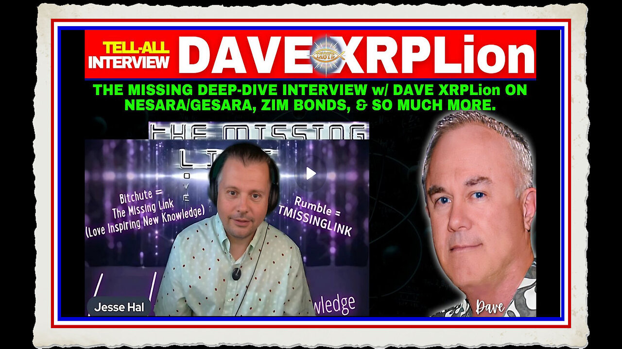 Dave XRPLion BEST GREATEST DEEPEST REVELATION DIVE MIND BLOWING MUST WATCH TRUMP NEWS