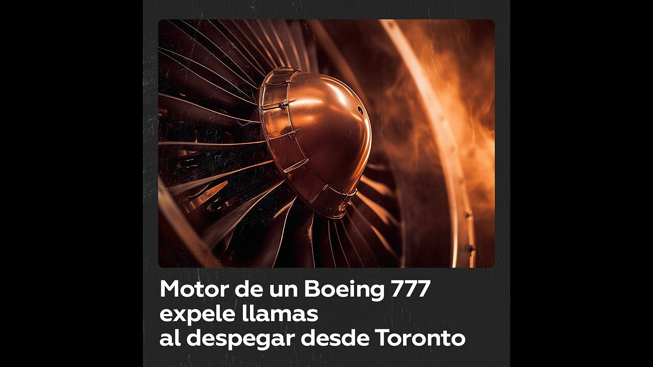 Motor de Boeing 777 expele llamas tras despegar del Aeropuerto Toronto Pearson