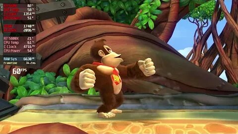 Cemu Donkey Kong Country: Tropical Freeze 5800X | RX 6600 | 4K | 2023