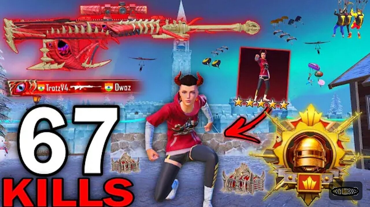 67 KILLS | PUBG MOBILE GLOBAL INTENSE GAMEPLAY 🥵