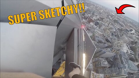 REALLY SKETCHY/DANGEROUS CLIMB IN LONDON!