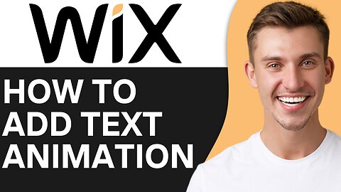 HOW TO ADD TEXT ANIMATION IN WIX