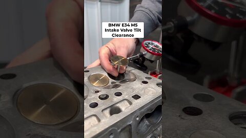 BMW E34 M5 Intake Valve Tilt Clearance #shorts #bmw #cars #automotive #diy #bmwm5 #bmwe34 #engine