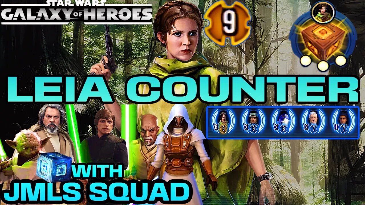 [5v5] R9 LEIA COUNTER w/JMLS SQUAD + MODS - SWGOH