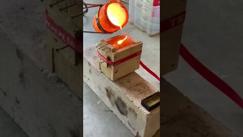 🔥 #casting #copper #ingot 🤤🔥