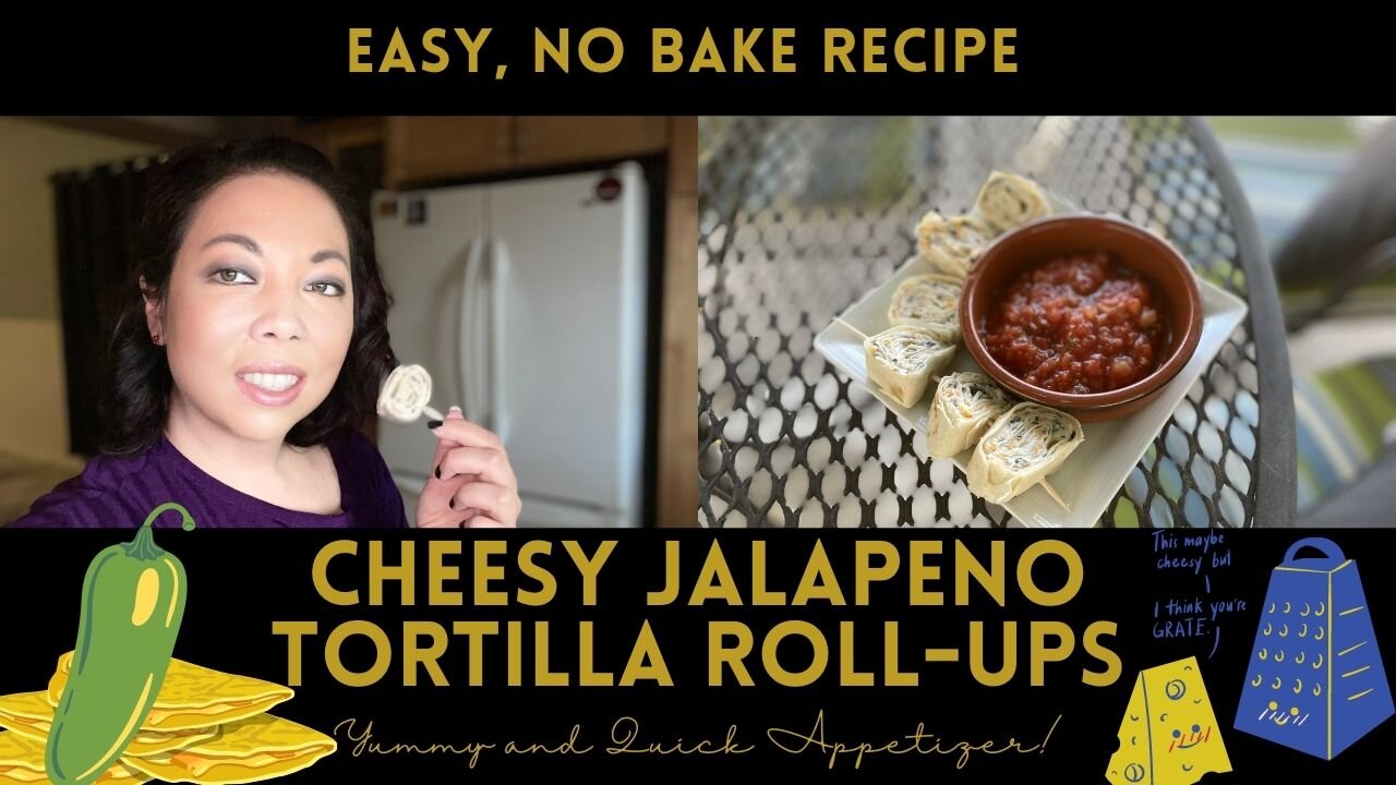 Cheesy Jalapeno Tortilla Roll-ups (Easy, No Bake & Quick Appetizer)