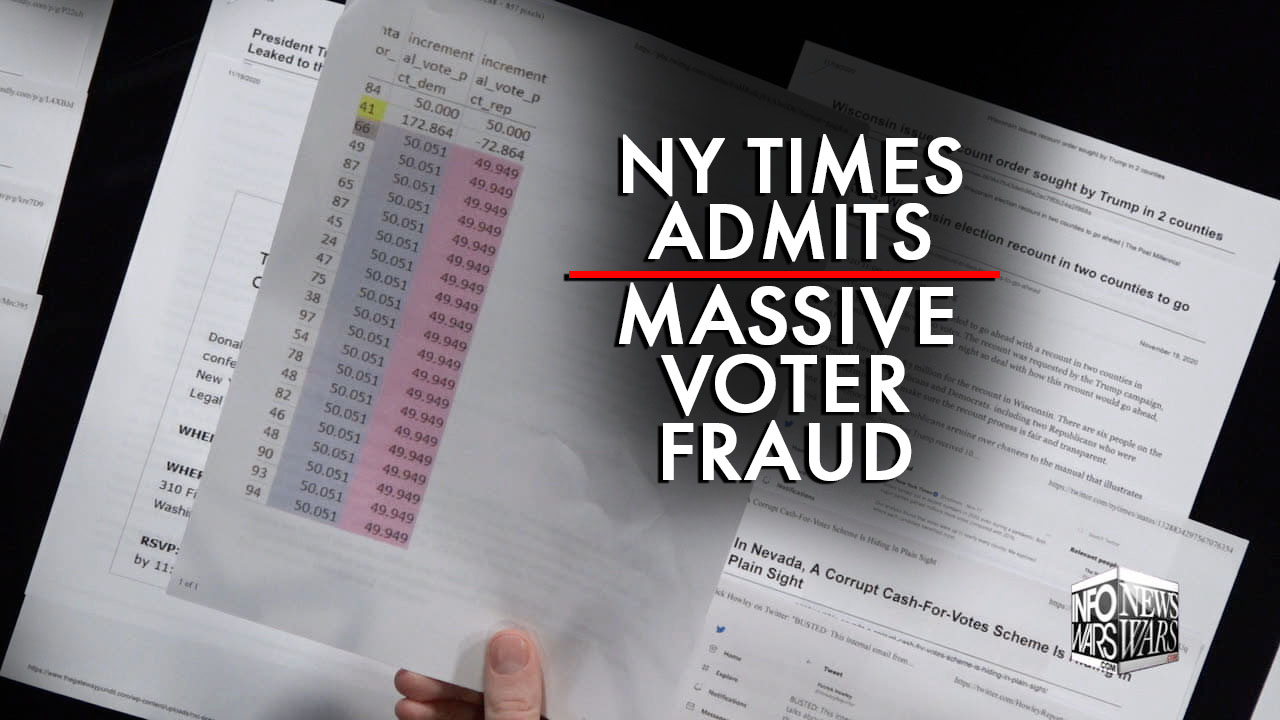 NY Times Admits Massive Joe Biden Voter Fraud!