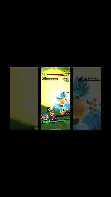 Super Saiyan God SS Evolved Vegeta Final Flash Special Move Attack - Dragon Ball Legends