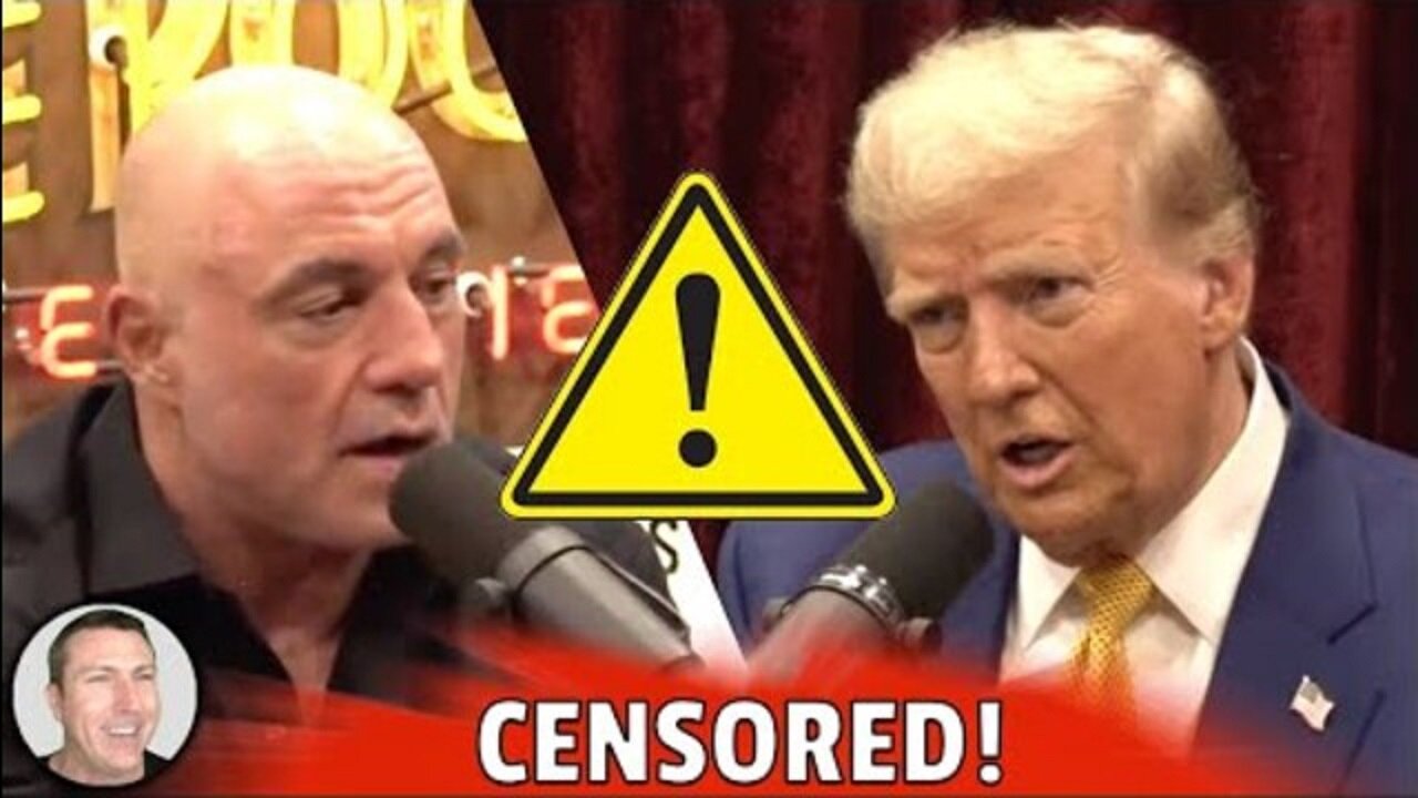 TRUMP'S MASSIVE 3 HOUR LONG INTERVIEW WITH JOE ROGAN CENSORED BY YOUTUBE!