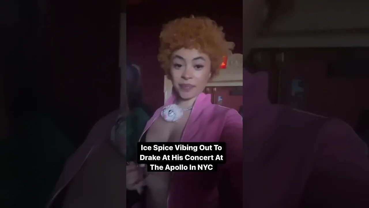 Ice Spice Vibing Out To Drake At His Concert