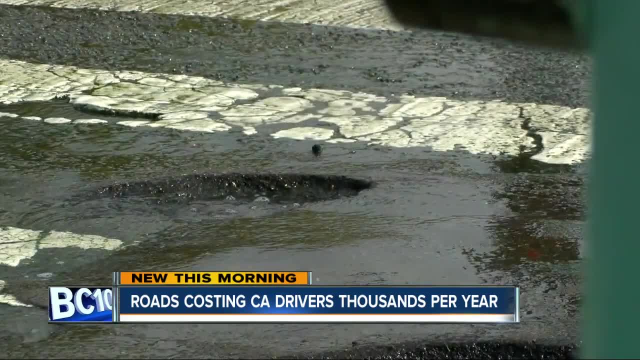 Study shows roads costing California drivers thousands per year