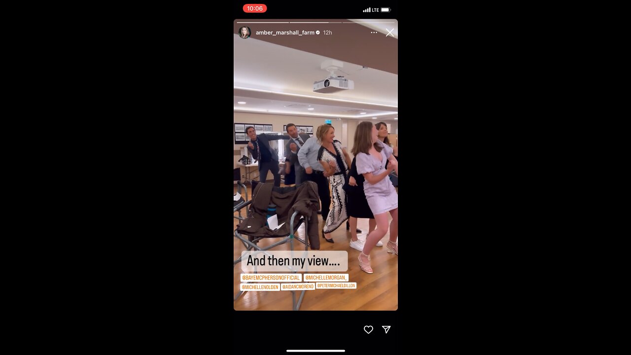 Amber Marshall’s View of Some of the Heartland Cast Dancing