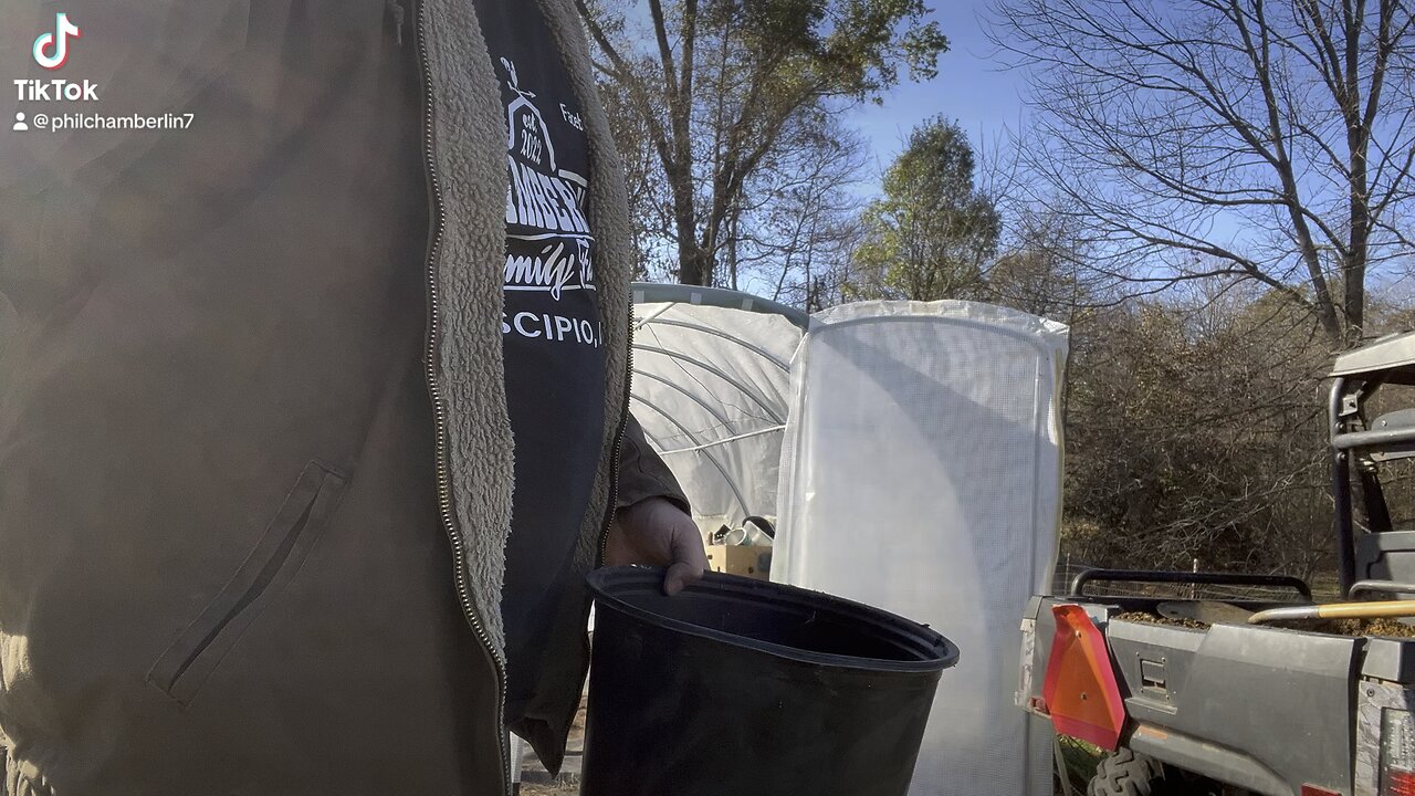 Filling Raised Bed in Greenhouse. Grow Year Around!!! #garden #greenhouse #farm