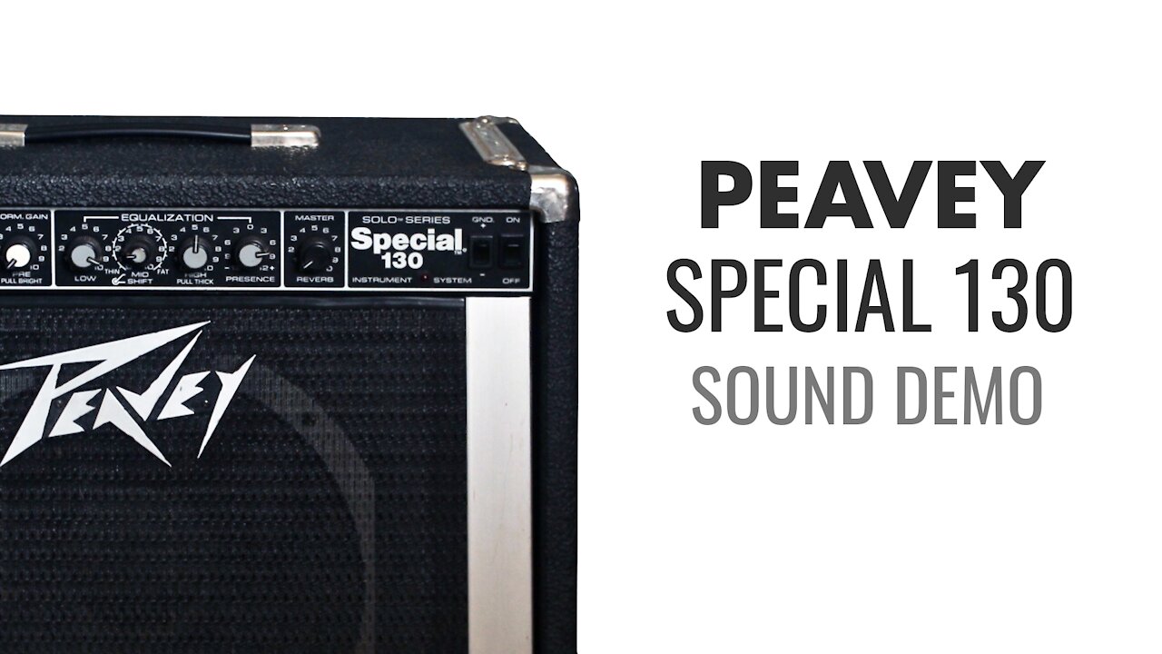 1980s Peavey Special 130 Solo Series Guitar Amp Sound Demo