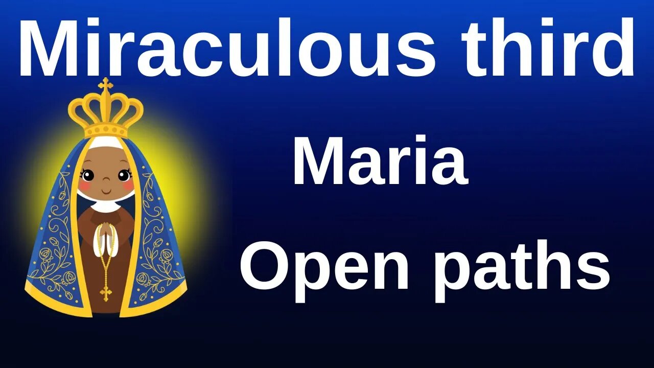 Miraculous Rosary Mary opens paths🙏🙏