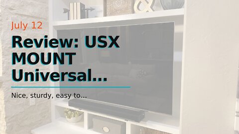 Review: USX MOUNT Universal Soundbar Mount, Sound Bar TV Bracket for Soundbar with Speaker, Fit...