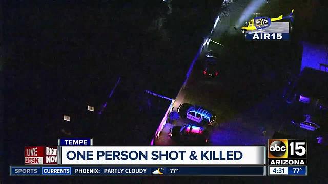 Tempe PD investigating person found shot and killed near Broadway and Hardy