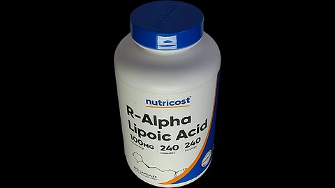 Nutricost R-Alpha Lipoic Acid #alphalipoicacid #diabetes #obesity