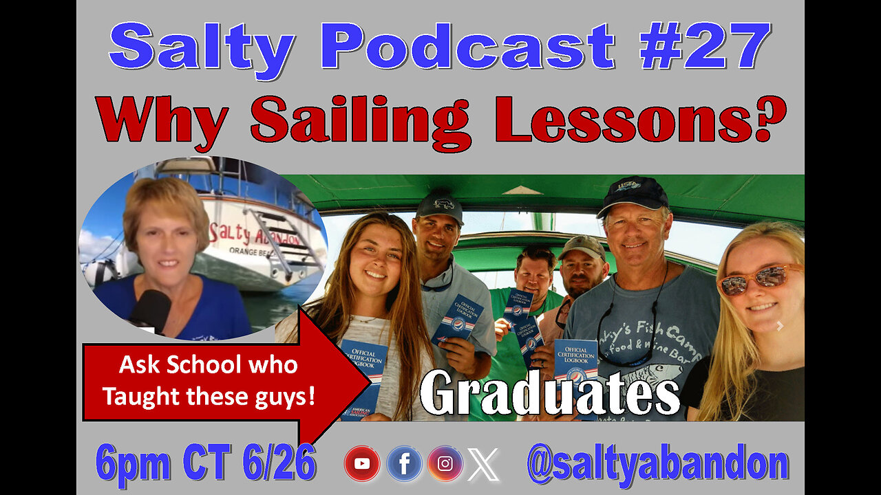 Salty Podcast #27 | 🌊⛵ What Does it Take to Sail? Where do I start? Right here! 🏝️🌟