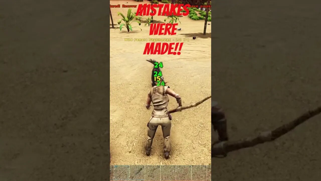 Pegos can be a little bit dangerous! - ARK Survival Evolved #shorts