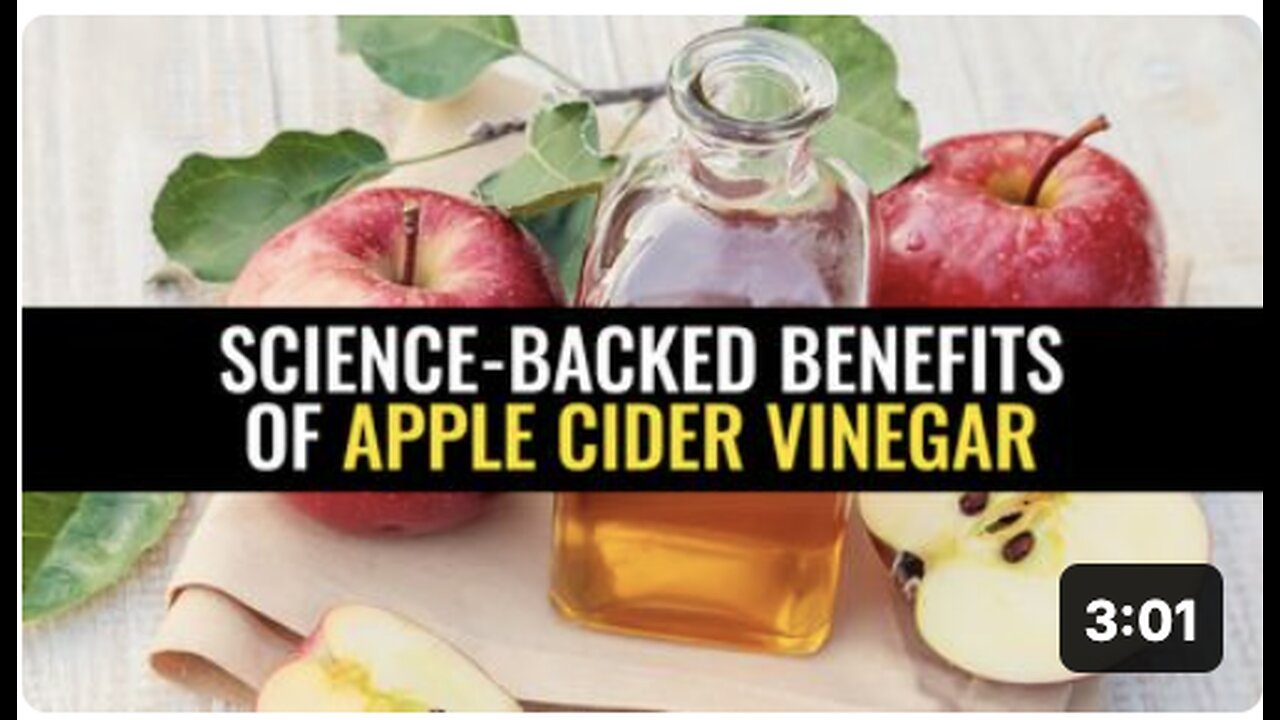 Science-backed benefits of apple cider vinegar