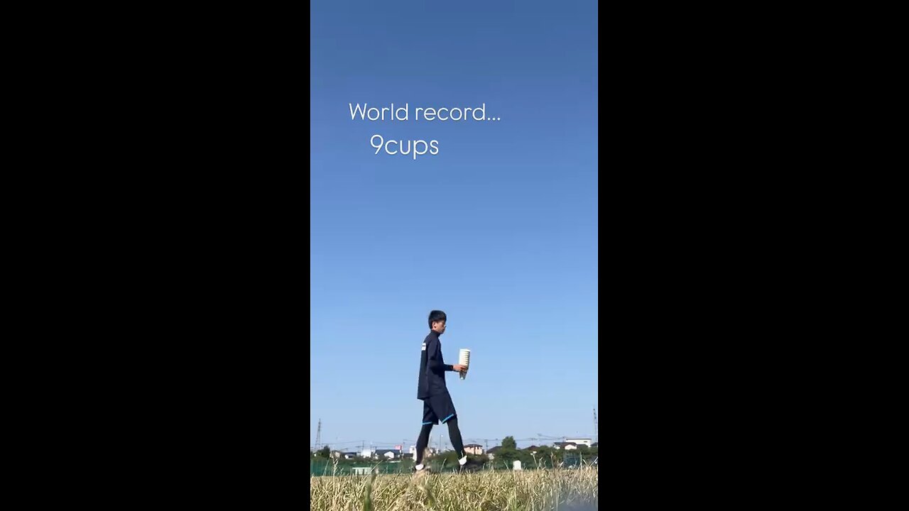 "The Officially World Record Nine Cups Follow For More Videos Have Virelreels Growaccount"...!!