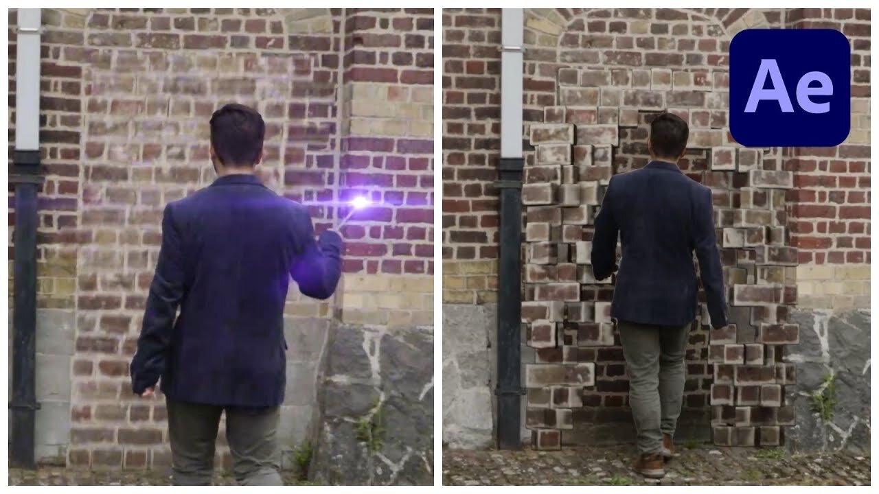 Advanced Harry Potter Wall Transformation in After Effects