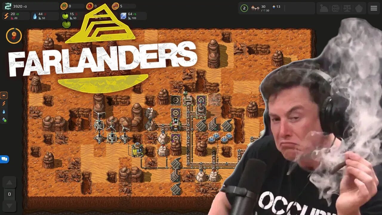 Farlanders - Come on Elon, We're Going To Mars! (Retro-Looking Turn-Based Colony Simulator)