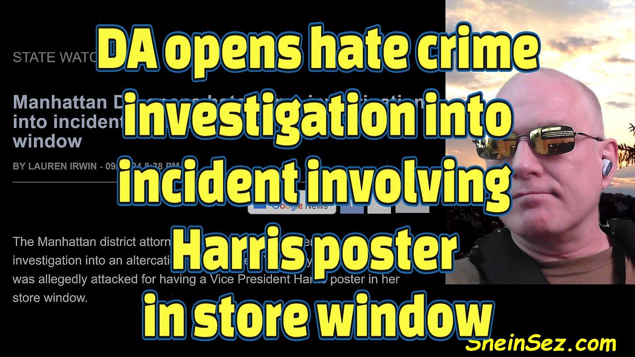 DA opens hate crime investigation into incident involving Harris poster in store window-649