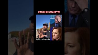 Wait! Faucis in COURT for censoring us?!👀‼️ #RizzaIslam #IntellectualXtremist