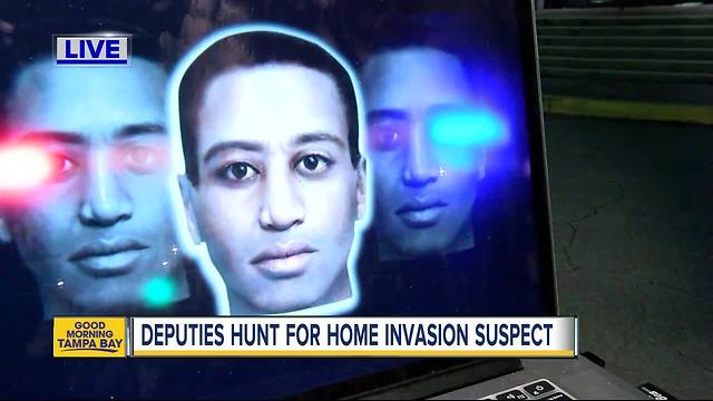 Composite sketch released of home invasion suspect that beat up elderly woman, stole guns