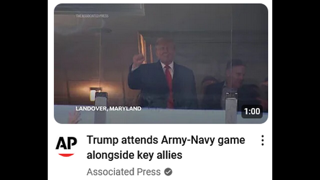 Trump attends Army-Navy game alongside key allies