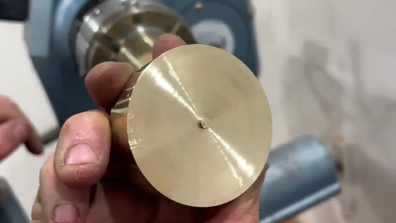 Woodturning - I Turned Solid Brass On A Wood Lathe !!-7