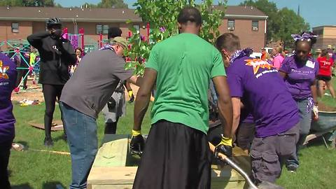 Playground built in McCulloh Homes