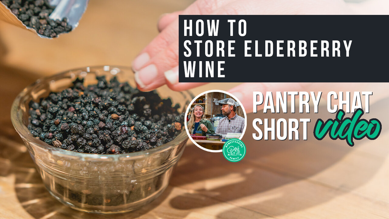 How To Store Elderberry Wine | Pantry Chat Podcast Short