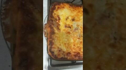 Tasty and Delicious Homemade Lasagna 😋 #shorts