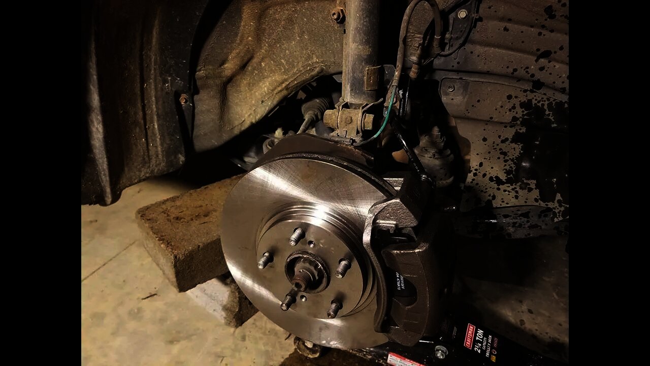 Replacing brake pads calipers and rotors on a 2006 Toyota Highlander