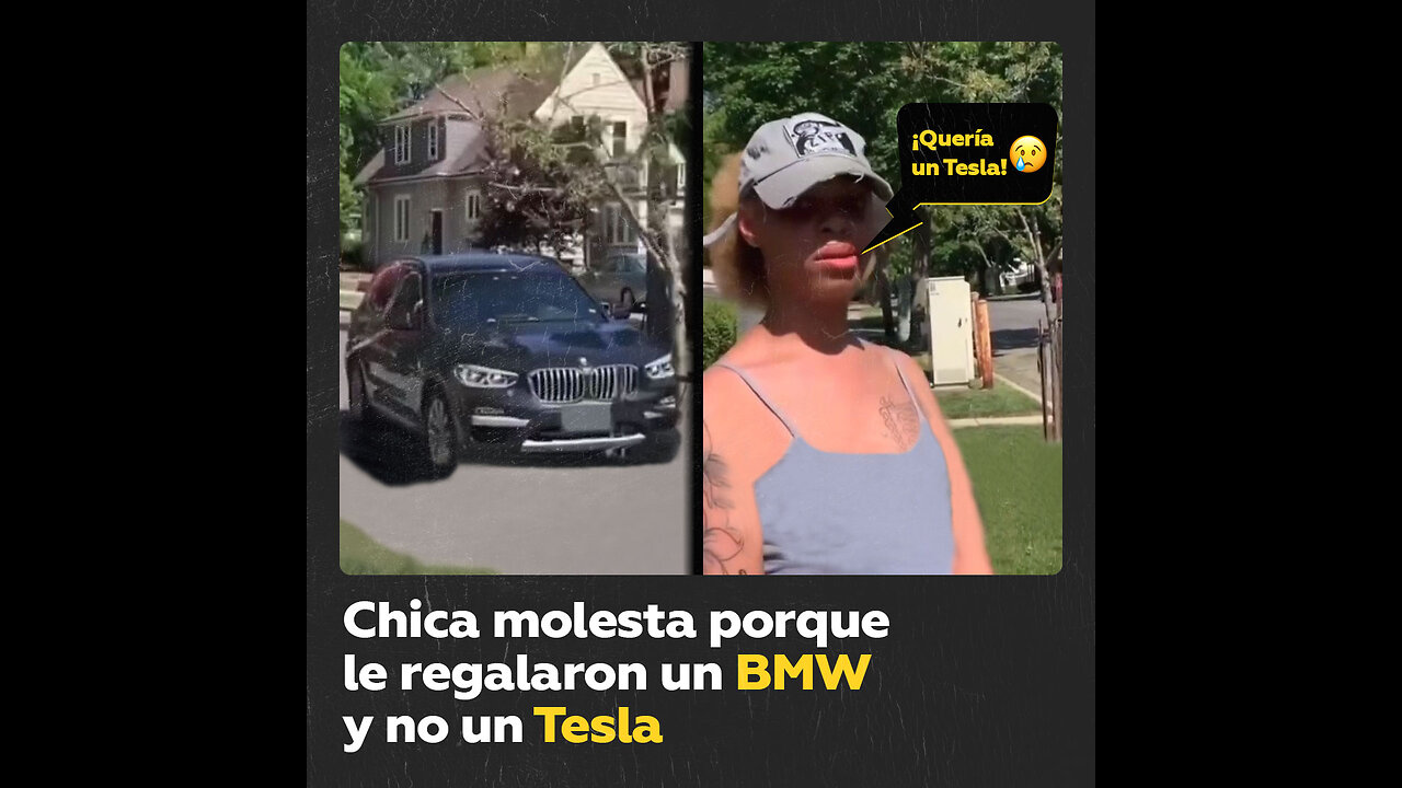 Padre le regala un BMW a su hija, pero se enoja porque no es un Tesla