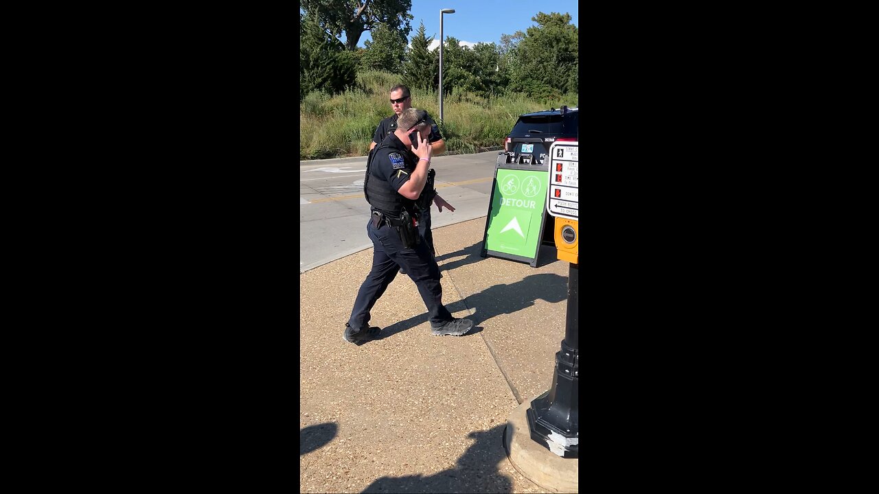 1st Amendment Violated at Gathering Place Tulsa 8 COPS SENT for Street Preacher