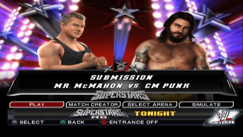 WWE SmackDown vs Raw 2011 Mr. McMahon vs CM Punk